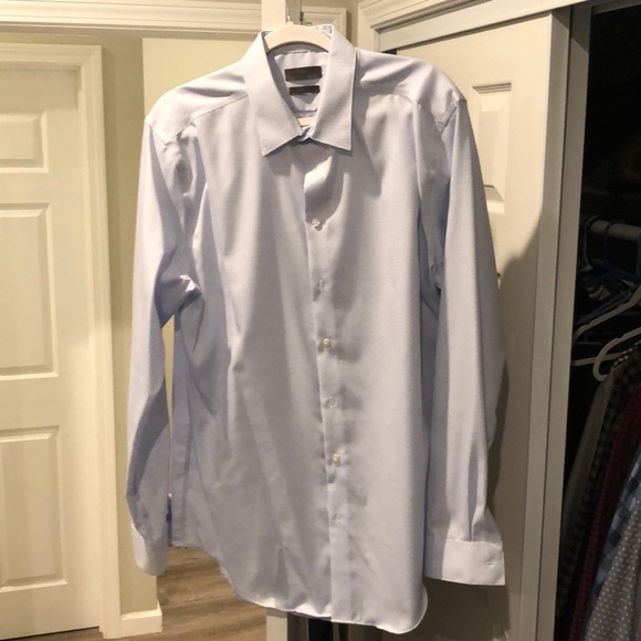 Calvin Klein slim tall dress shirt. 16 1/2, 36/37 - Picture 5 of 5